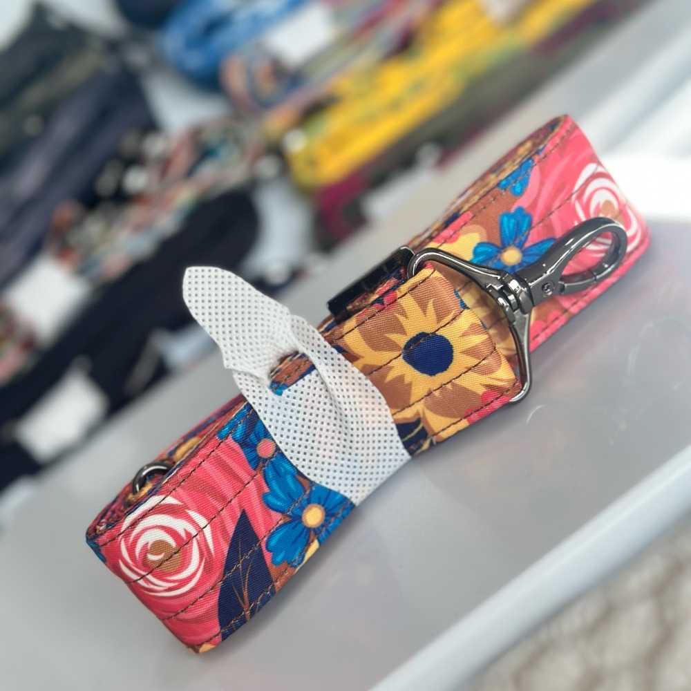 Lug Copper Whimsy Floral Adjustable Crossbody Strap new no tags